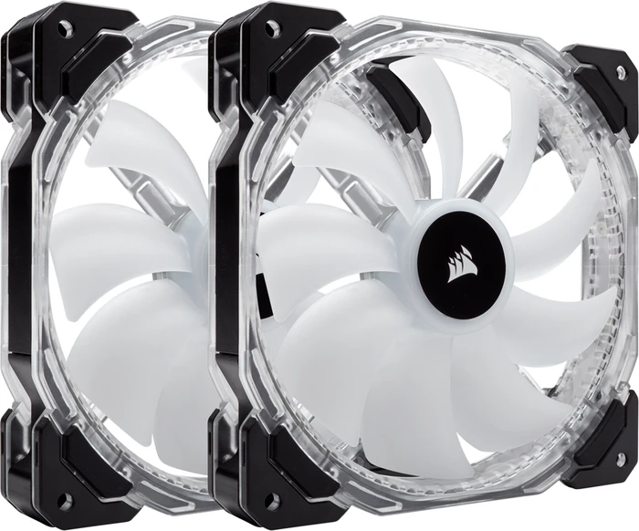 Corsair Air Series HD140 LED RGB High Static Pressure PWM, LED-Steuerung, Lüftersteuerung, 140mm, 2er-Pack