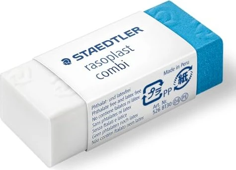 Staedtler Radierer rasoplast 526 B combo, blau/weiß, 30er-Pack