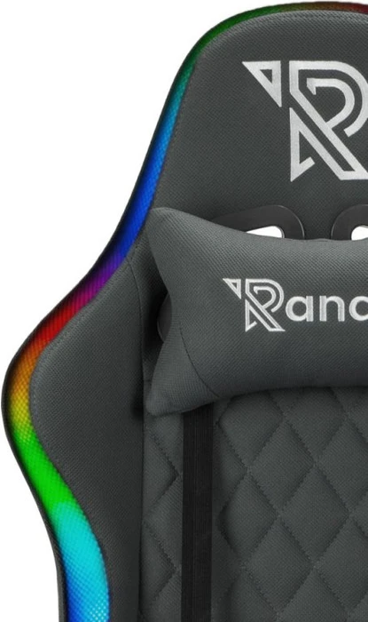 Ranqer Halo Fabric RGB Gamingstuhl, schwarz