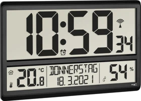 TFA Dostmann XL Funkwetterstation schwarz, digital