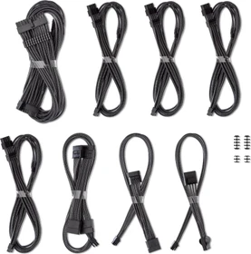 CableMod C-Series Pro ModMesh Cable Kit, Corsair Type 5, carbon (CM-PCSS-FKIT-NKC-R)