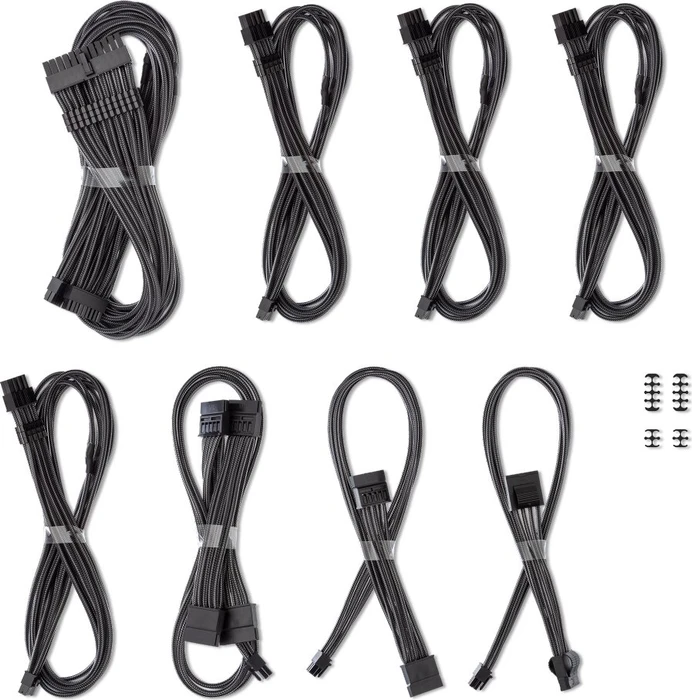 CableMod C-Series Pro ModMesh Cable Kit, Corsair Type 5, carbon
