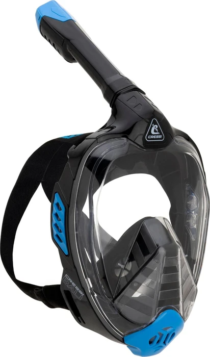 Cressi Bali Einglas-Schnorchelmaske schwarz/blau