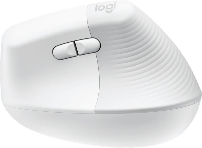 Logitech Lift for Mac Vertical Ergonomic Mouse, Off-White, Logi Bolt, USB/Bluetooth
