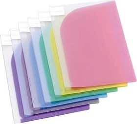 Djois Sichtmappe 2-Pocket A4/A3, A4, farbig sortiert, 12er-Pack