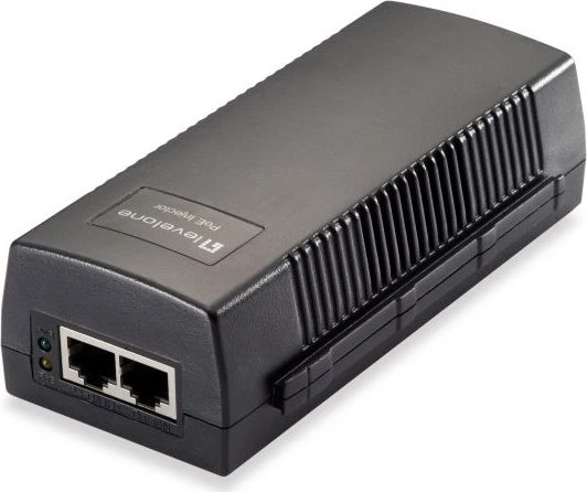 LevelOne Desktop 2.5G PoE-Injektor, 2x RJ-45, PoE+