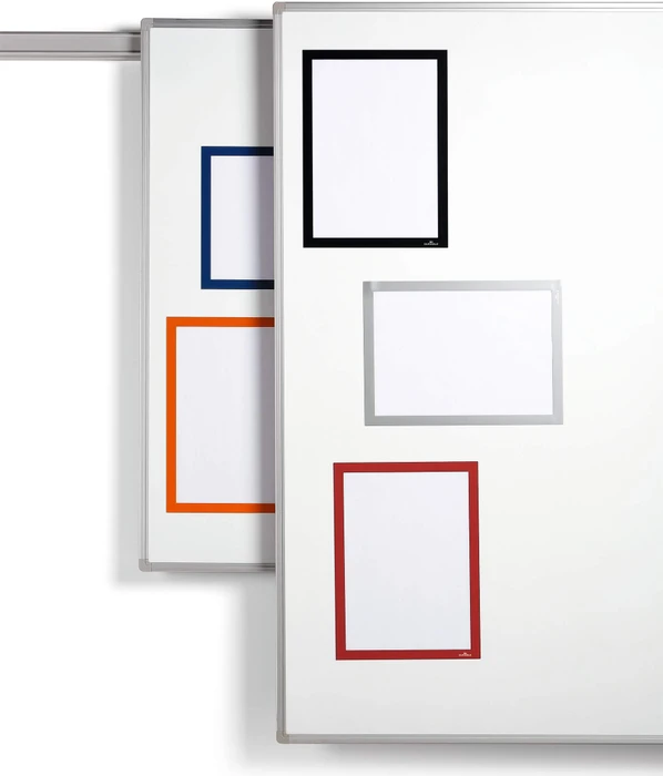 Durable Duraframe Magnetic Schutzrahmen, A4, rot, 5 Stück