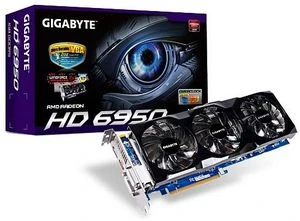 GIGABYTE Radeon HD 6950, 1GB GDDR5, 2x DVI, HDMI, DP