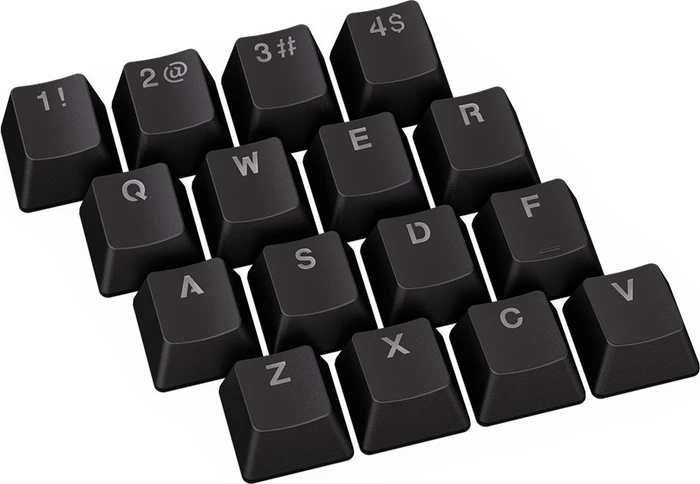 Endorfy PBT Keycaps, Kunststoff (PBT) Double-Shot, schwarz, 124 Tasten, ANSI-US