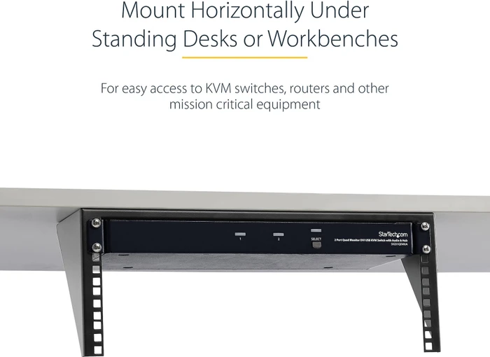 StarTech RK419WALLV, Wandmontage Rack für vertikale Montage, schwarz, 4HE
