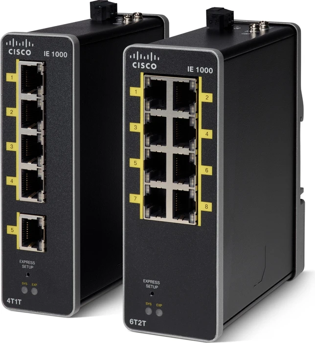 Cisco IE 1000 Industrial Railmount Smart Switch, 8x RJ-45