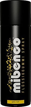mibenco Flüssiggummi Spray gelb matt 400ml