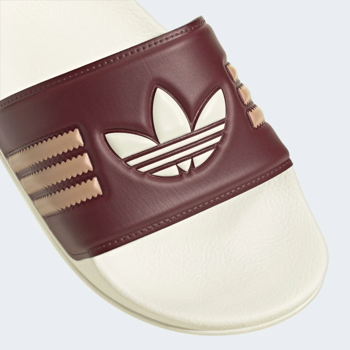 adidas Adilette shadow red/cream white/warm sandstone