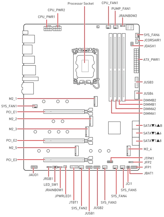 MSI MPG Z690 Carbon EK X (Intel 1700)