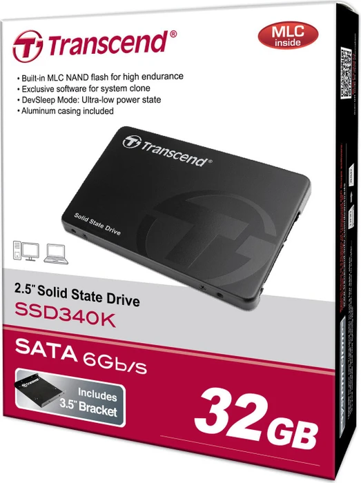 Transcend SSD340K 32GB, 2.5" / SATA 6Gb/s