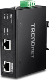 TRENDnet Industrial Railmount Gigabit PoE-Injektor, 2x RJ-45, 30W PoE+ (TI-IG30)