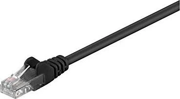 goobay Patchkabel, Cat5e, U/UTP, RJ-45/RJ-45, 2m, schwarz
