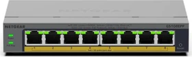 Netgear GS100 Desktop Gigabit Smart Switch, 8x RJ-45, 123W PoE+ (GS108EPP-100)
