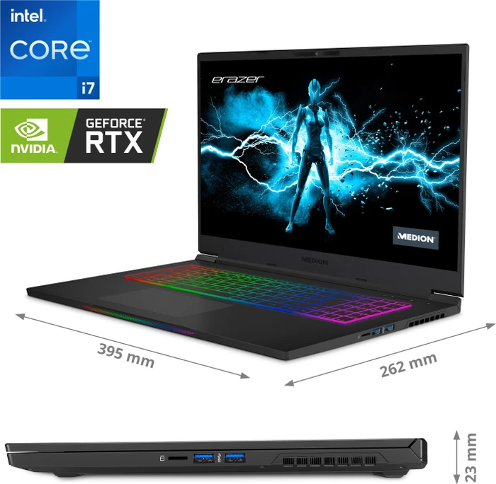 Medion Erazer Beast X30, Core i7-12700H, 32GB RAM, 2TB SSD, GeForce RTX 3070 Ti, DE