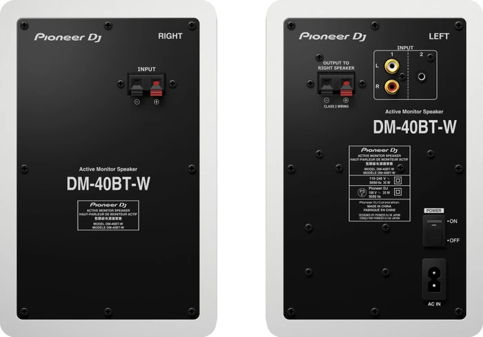 Pioneer DJ DM-40BT weiß, Paar
