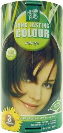 Henna Plus Long Lasting Colour Haarfarbe 4.56 Auburn, 100ml