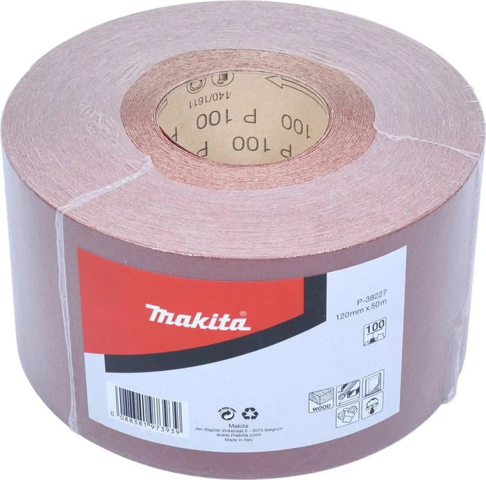 Makita Schleifblatt Sparrolle K100, 120mm x 50m, 1 Stück