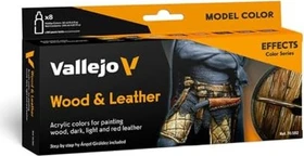 Vallejo Model Color Wood & Leather Farbset, 8-tlg.
