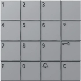 Siedle COM 611-02 SM Codeschloss-Modul, Silber-Metallic