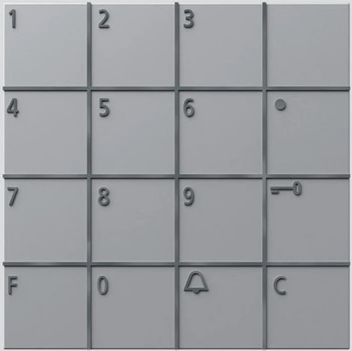 Siedle COM 611-02 SM Codeschloss-Modul, Silber-Metallic
