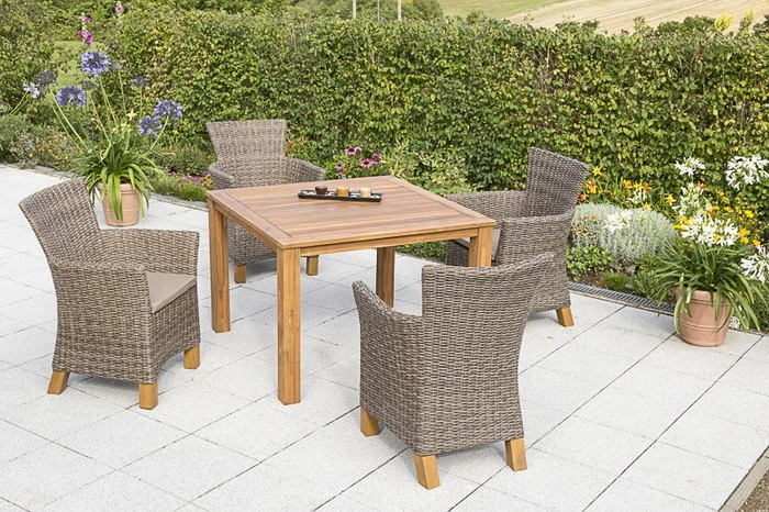 Merxx Toskana Gartenmöbel-Set braun, 5-tlg.