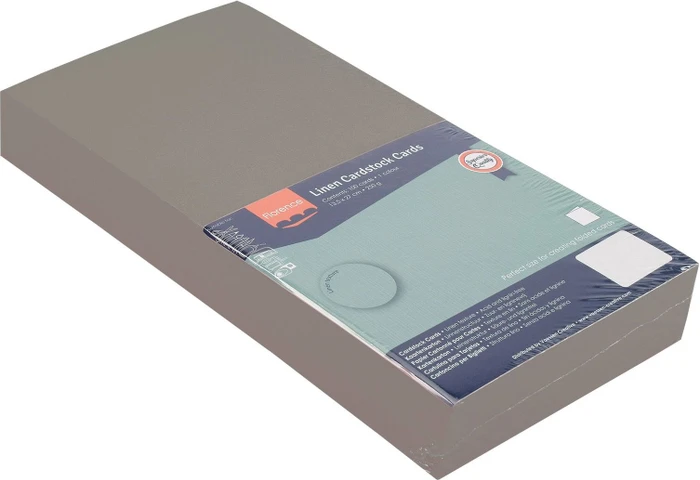 Vaessen Creative Leinenkarton 27x13,5cm Concrete, 100 Blatt