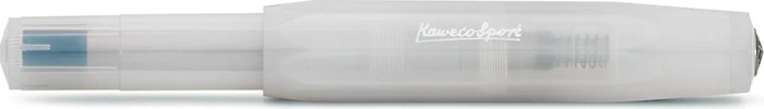 Kaweco Frosted Sport natural coconut transparent, rechte Hand, breit