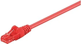 goobay Patchkabel, Cat6, U/UTP, RJ-45/RJ-45, 25m, rot