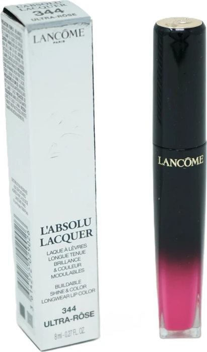 Lancôme L'Absolu Lacquer Lipgloss 344 ultra rose, 8ml