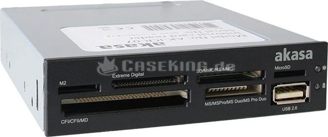 Akasa Internal Multi-Slot-Cardreader, USB 2.0 9-Pin Stecksockel [Stecker]