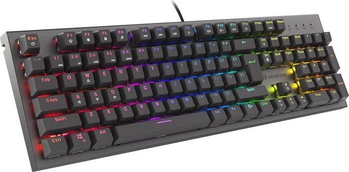 Genesis Thor 303, schwarz, LEDs RGB, hot-swap, Gaote Outemu BROWN, USB, DE
