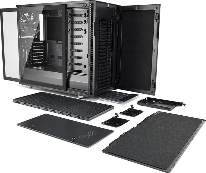 Fractal Design Define R6 Gunmetal TG, Glasfenster, schallgedämmt