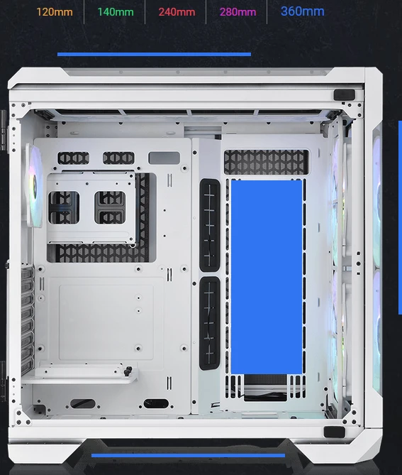 Thermaltake View 51 TG Snow ARGB Edition, weiß, Glasfenster