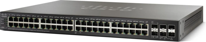 Cisco SG500X Rackmount Gigabit Managed Stacking Switch, 48x RJ-45, 2x SFP+, 740W PoE+