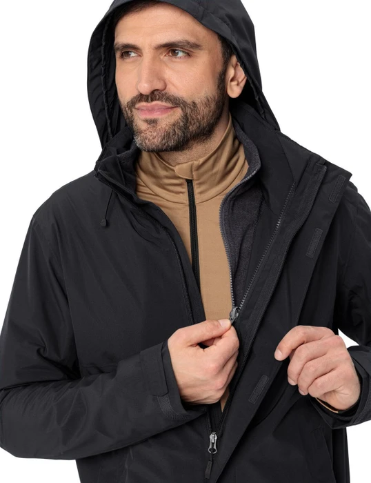 Vaude Rosemoor 3in1 Modell 2024 Funktionsjacke schwarz (Herren)