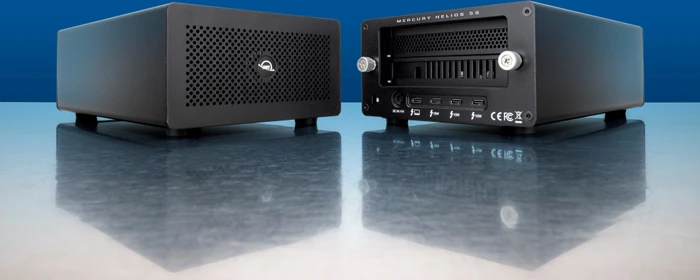 OWC Mercury Helios 5S, Erweiterungsgehäuse für PCIe, Thunderbolt 5 / USB4 v2 mit DisplayPort 2.1