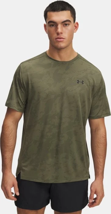 Under Armour Tech Vent Jacquard Funktionsshirt kurzarm marine od green/black (Herren)