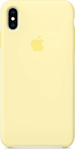 Apple Silikon Case für iPhone XS Max samtgelb