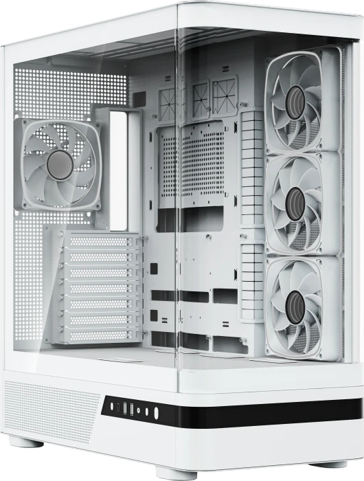Modecom Volcano AQ100 ARGB White, Glasfenster