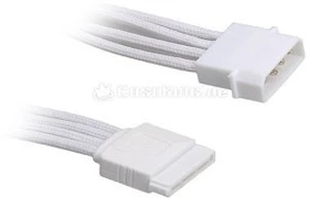 BitFenix Alchemy SATA-Stromadapter 4-Pin [IDE] auf 15-Pin [SATA] 45cm, sleeved weiß/weiß (BFA-MSC-MSA45WW-RP)