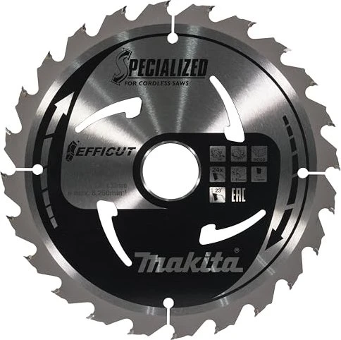 Makita Specialized Efficut Kreissägeblatt 24Z, 185x1x30mm, 1 Stück