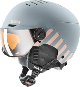 UVEX Rocket Visor Helm rhino/blush matt (Junior)