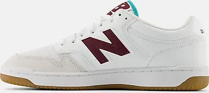 New Balance 480 white/nb burgundy/airyteal (Herren)