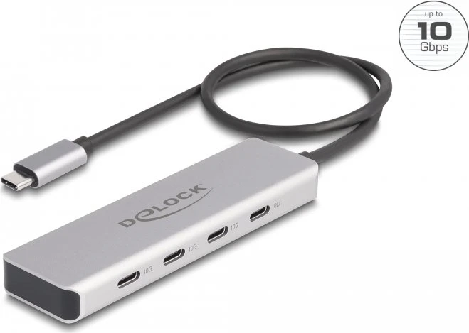 DeLOCK 4-Port USB-C-Hub, 4x USB-C 3.1, USB-C 3.1 [Stecker]