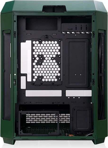 Thermaltake The Tower 600 Racing Green, grün/schwarz, Glasfenster